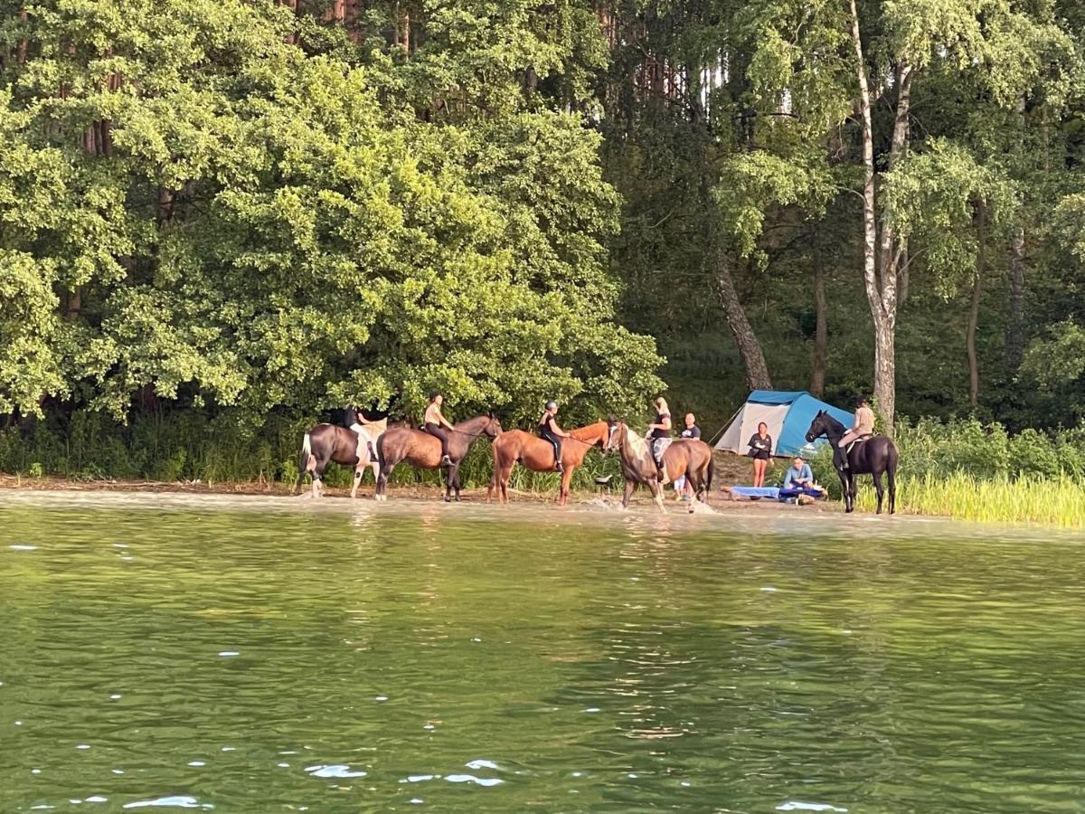 Вилла Schadzka W Dwunastce Z Widokiem Na Jezioro Борск Экстерьер фото